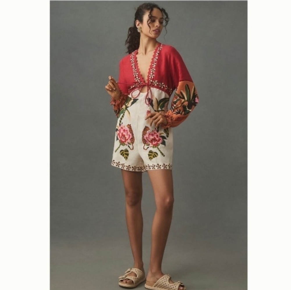 Farm Rio NWTs Long-Sleeve Romper